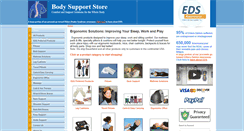 Desktop Screenshot of bodysupportstore.com